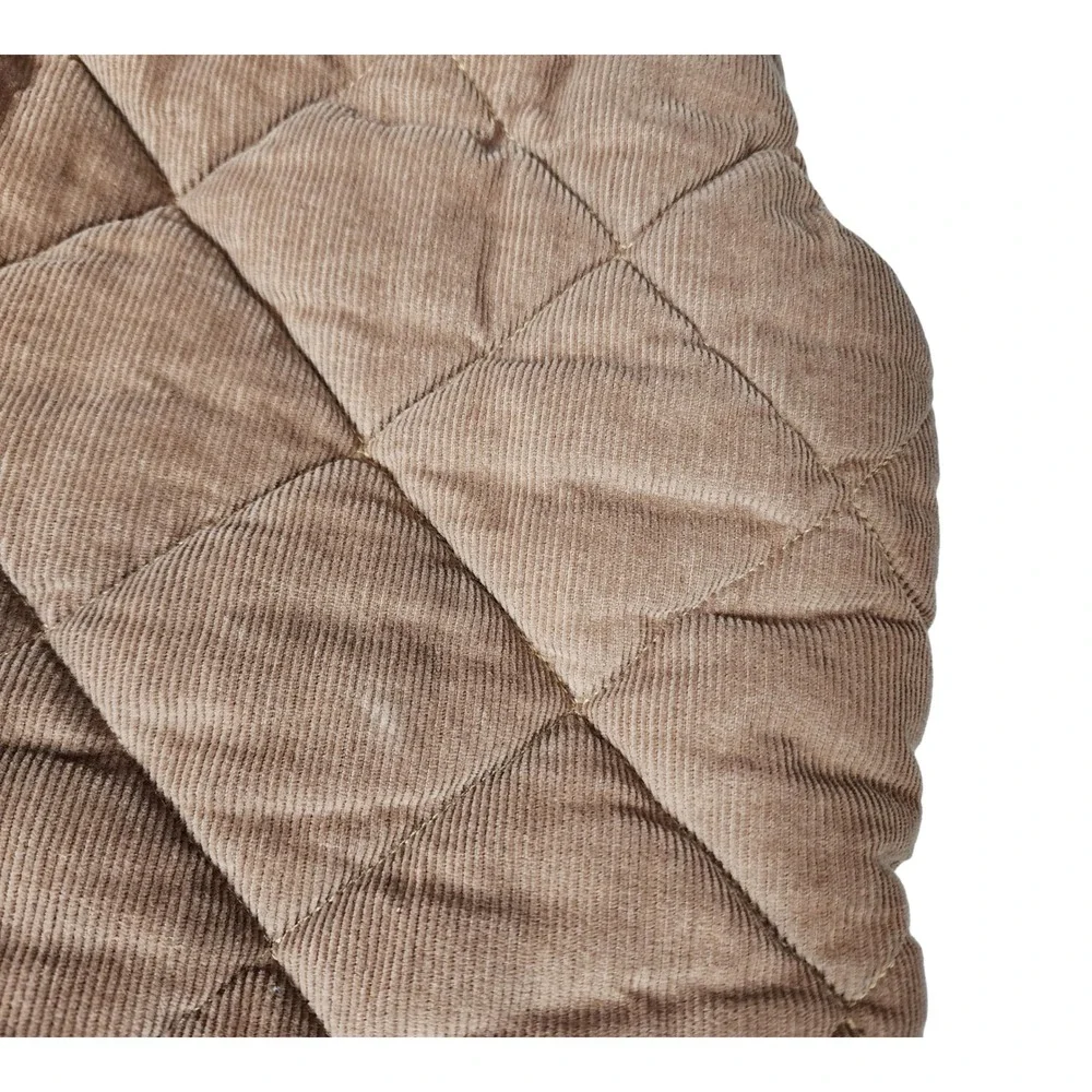Telluride Clothing Co Brown Quilted Corduroy Vest Plaid Lining‎ Kids 24M 2T